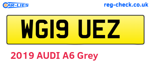WG19UEZ are the vehicle registration plates.