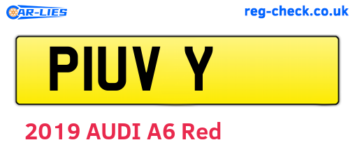 P1UVY are the vehicle registration plates.