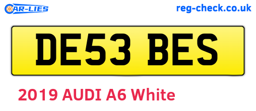 DE53BES are the vehicle registration plates.