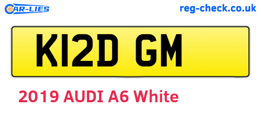 K12DGM are the vehicle registration plates.