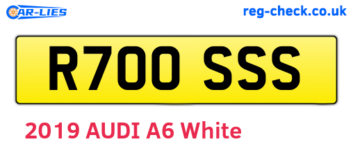 R700SSS are the vehicle registration plates.