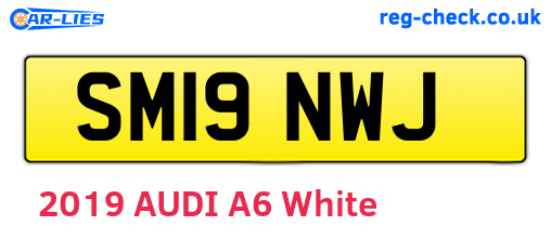 SM19NWJ are the vehicle registration plates.