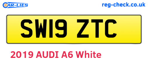 SW19ZTC are the vehicle registration plates.