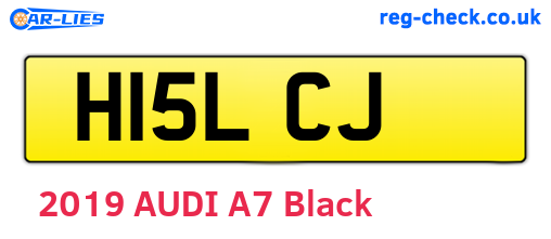 H15LCJ are the vehicle registration plates.