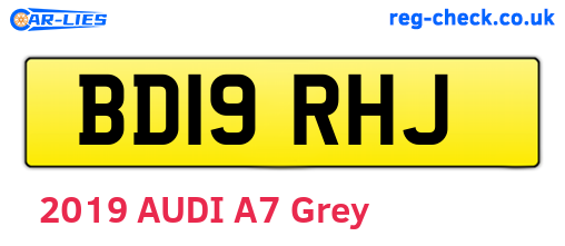 BD19RHJ are the vehicle registration plates.