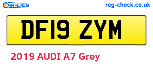 DF19ZYM are the vehicle registration plates.