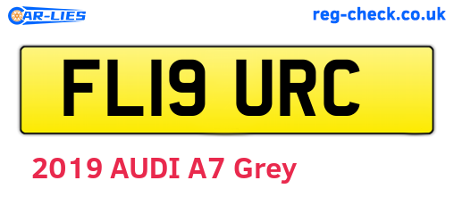 FL19URC are the vehicle registration plates.