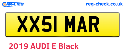 XX51MAR are the vehicle registration plates.
