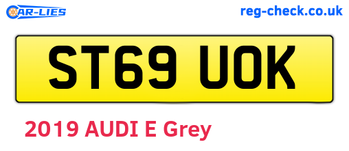 ST69UOK are the vehicle registration plates.