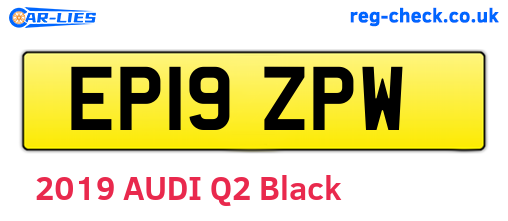 EP19ZPW are the vehicle registration plates.