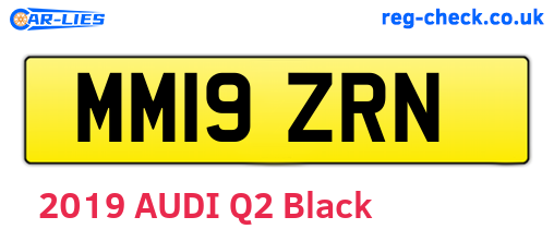 MM19ZRN are the vehicle registration plates.