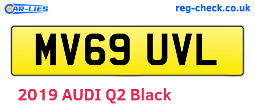MV69UVL are the vehicle registration plates.