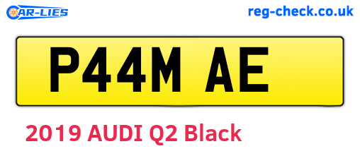 P44MAE are the vehicle registration plates.