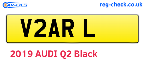 V2ARL are the vehicle registration plates.