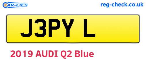 J3PYL are the vehicle registration plates.