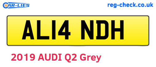 AL14NDH are the vehicle registration plates.