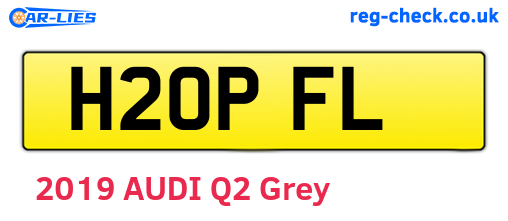 H20PFL are the vehicle registration plates.