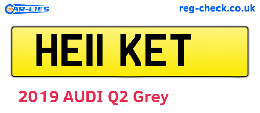 HE11KET are the vehicle registration plates.