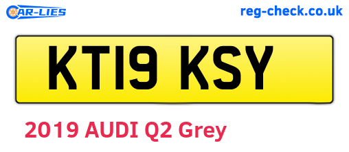 KT19KSY are the vehicle registration plates.