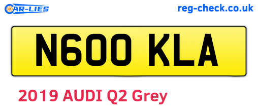N600KLA are the vehicle registration plates.