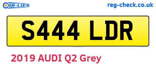 S444LDR are the vehicle registration plates.