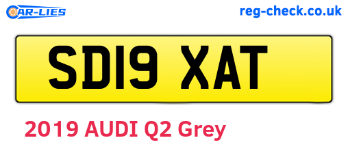 SD19XAT are the vehicle registration plates.