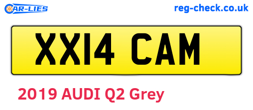 XX14CAM are the vehicle registration plates.
