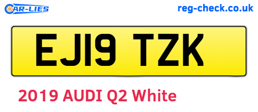 EJ19TZK are the vehicle registration plates.