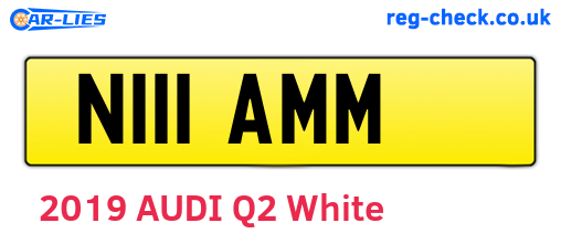 N111AMM are the vehicle registration plates.