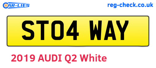 ST04WAY are the vehicle registration plates.