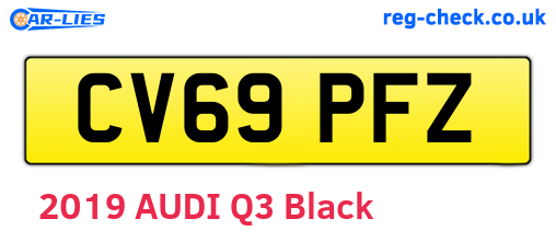 CV69PFZ are the vehicle registration plates.
