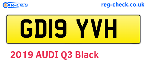 GD19YVH are the vehicle registration plates.