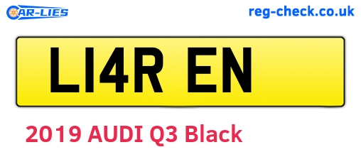 L14REN are the vehicle registration plates.