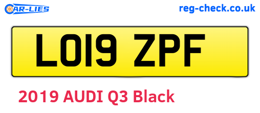 LO19ZPF are the vehicle registration plates.