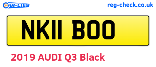 NK11BOO are the vehicle registration plates.