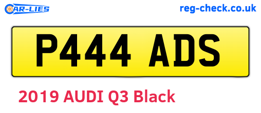 P444ADS are the vehicle registration plates.