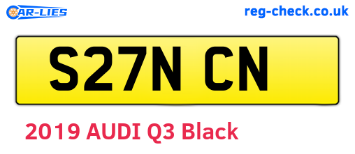 S27NCN are the vehicle registration plates.