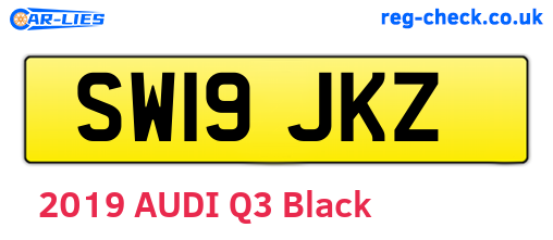 SW19JKZ are the vehicle registration plates.
