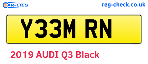 Y33MRN are the vehicle registration plates.