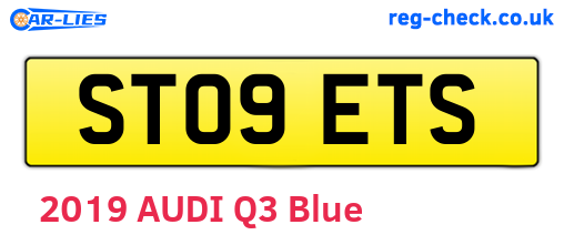 ST09ETS are the vehicle registration plates.