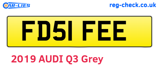 FD51FEE are the vehicle registration plates.