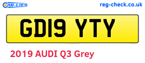 GD19YTY are the vehicle registration plates.