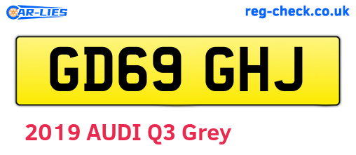 GD69GHJ are the vehicle registration plates.