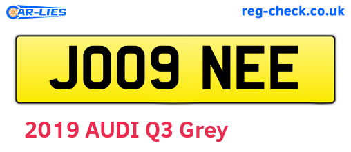 JO09NEE are the vehicle registration plates.