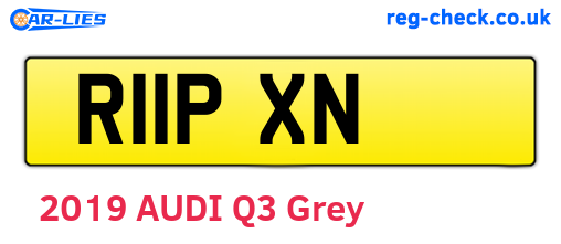 R11PXN are the vehicle registration plates.