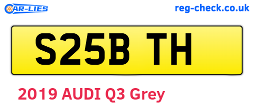 S25BTH are the vehicle registration plates.
