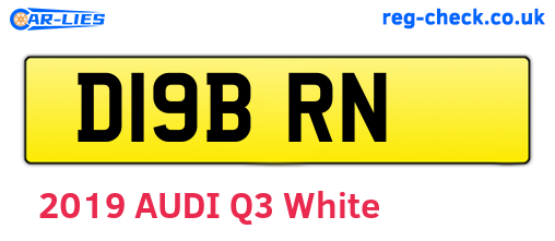 D19BRN are the vehicle registration plates.
