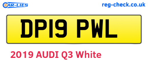 DP19PWL are the vehicle registration plates.