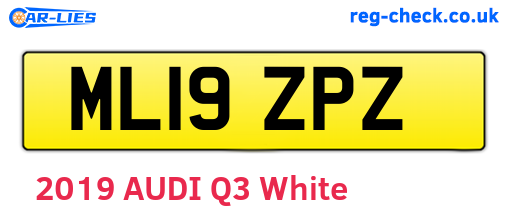 ML19ZPZ are the vehicle registration plates.