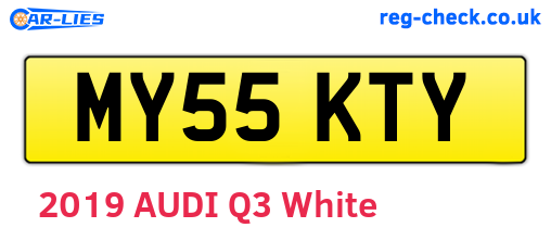 MY55KTY are the vehicle registration plates.